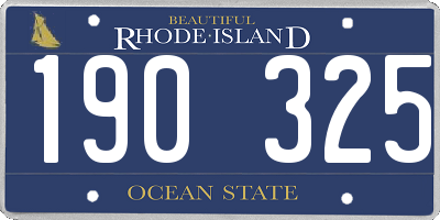 RI license plate 190325