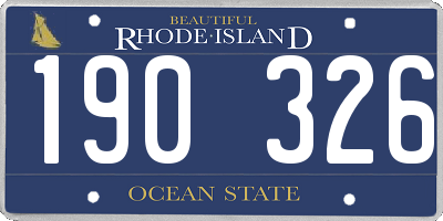 RI license plate 190326
