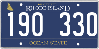 RI license plate 190330