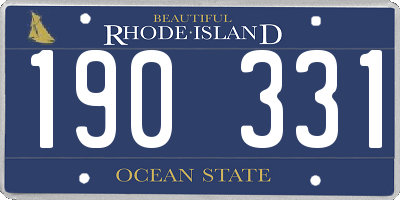 RI license plate 190331