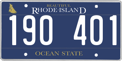 RI license plate 190401