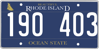 RI license plate 190403