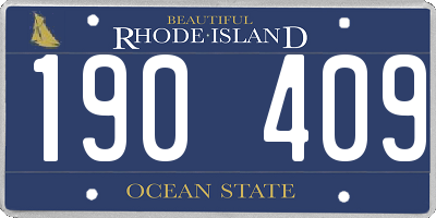 RI license plate 190409