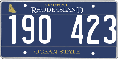 RI license plate 190423