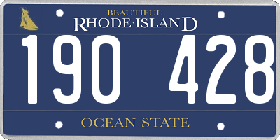 RI license plate 190428