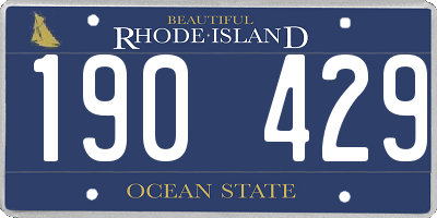 RI license plate 190429