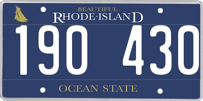 RI license plate 190430
