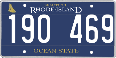 RI license plate 190469