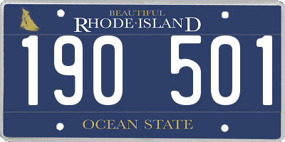 RI license plate 190501