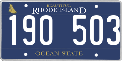 RI license plate 190503