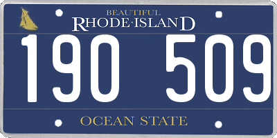 RI license plate 190509