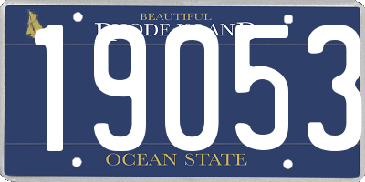 RI license plate 19053