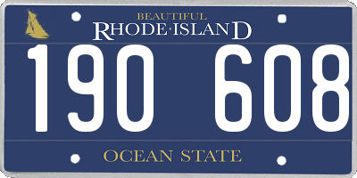 RI license plate 190608