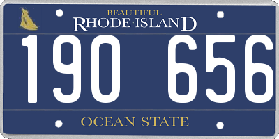 RI license plate 190656