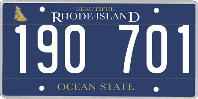 RI license plate 190701