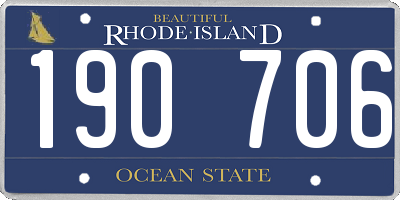 RI license plate 190706