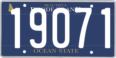 RI license plate 19071