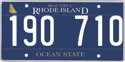 RI license plate 190710