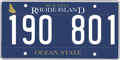 RI license plate 190801