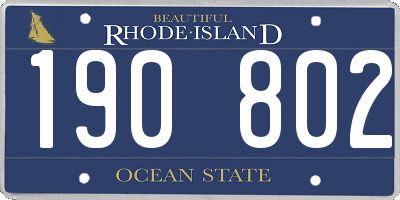 RI license plate 190802