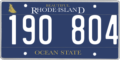 RI license plate 190804