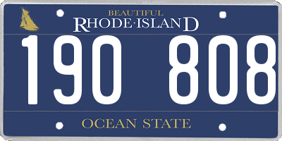 RI license plate 190808