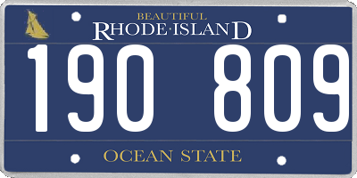 RI license plate 190809