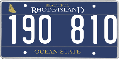 RI license plate 190810
