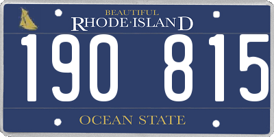 RI license plate 190815