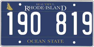 RI license plate 190819