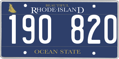RI license plate 190820