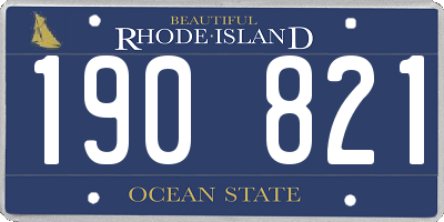 RI license plate 190821