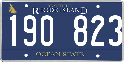 RI license plate 190823
