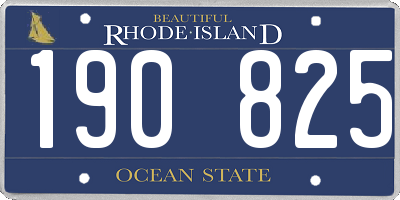 RI license plate 190825