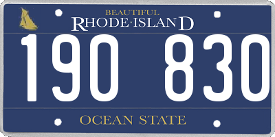 RI license plate 190830