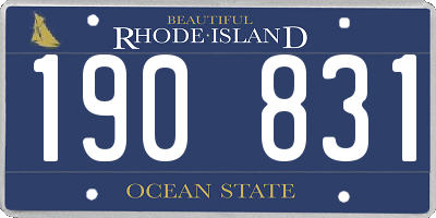 RI license plate 190831