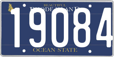 RI license plate 19084
