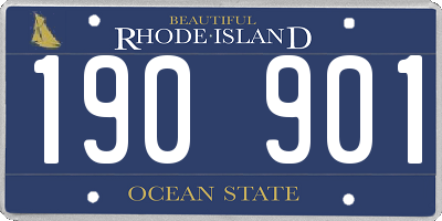 RI license plate 190901