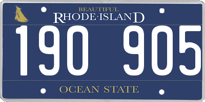 RI license plate 190905