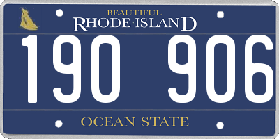 RI license plate 190906