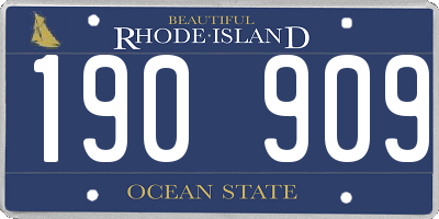 RI license plate 190909