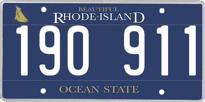 RI license plate 190911