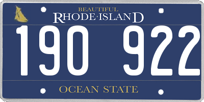 RI license plate 190922