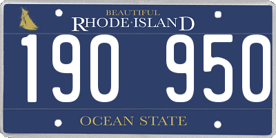RI license plate 190950