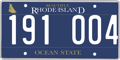 RI license plate 191004