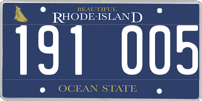 RI license plate 191005