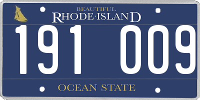 RI license plate 191009