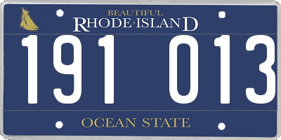 RI license plate 191013