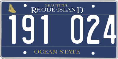 RI license plate 191024