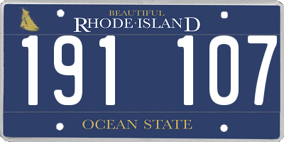 RI license plate 191107